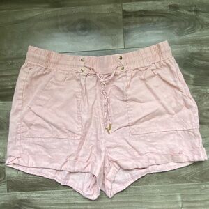 Guess Linen Pink Women's Shorts